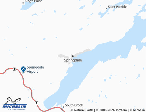 MICHELIN Springdale map - ViaMichelin