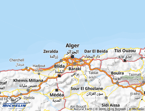 Kaart MICHELIN Bab al-Wad - ViaMichelin