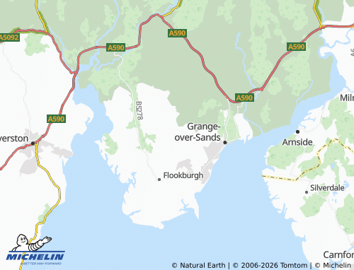 MICHELIN Cartmel map - ViaMichelin