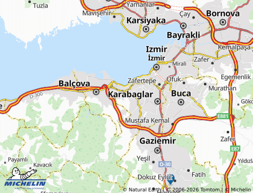 MICHELIN Şehitler map - ViaMichelin