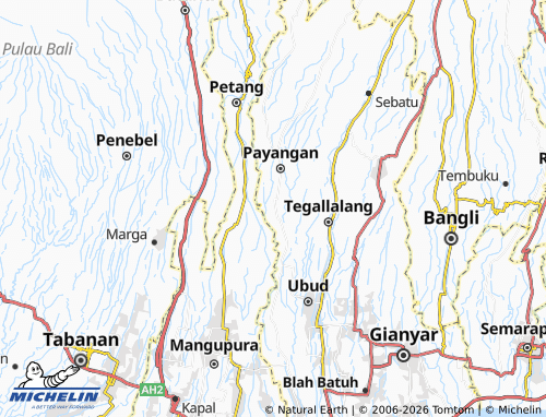 Mapa MICHELIN Melinggih Kelod - ViaMichelin