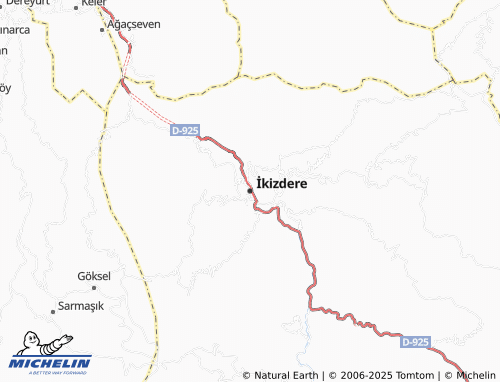 MICHELIN İkizdere map - ViaMichelin
