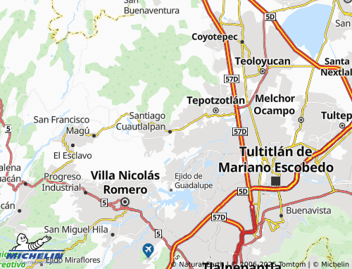 Mapa MICHELIN El Cerrito, Huilango - ViaMichelin