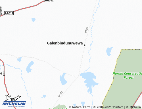 MICHELIN Kudagalenbidunuwewa map - ViaMichelin
