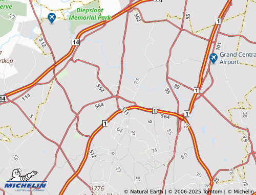 MICHELIN Blandford Ridge Agricultural Holdings map - ViaMichelin