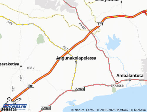 MICHELIN-Landkarte Aluthwewa - ViaMichelin