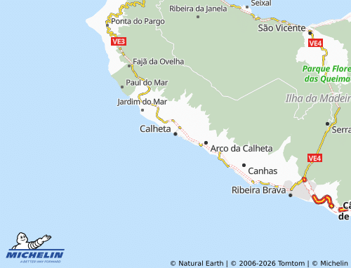 Mapa MICHELIN Calheta - ViaMichelin