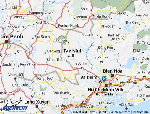 Mapa MICHELIN Hòa Thành - ViaMichelin