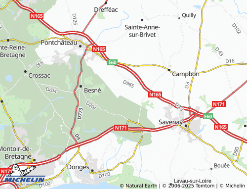 MICHELIN La Haie de Besné map - ViaMichelin