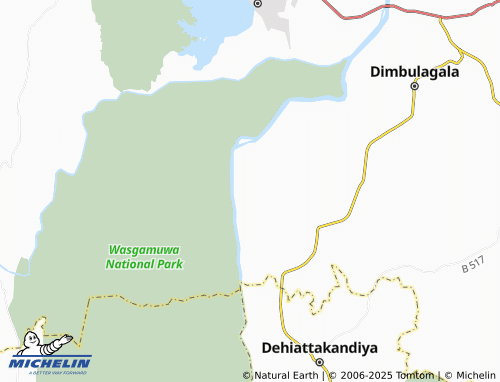 MICHELIN Nuwaragala map - ViaMichelin