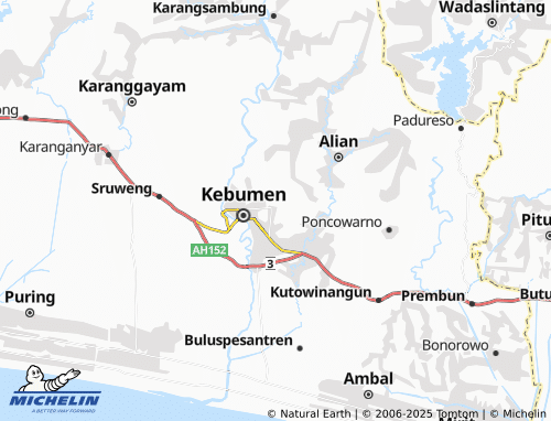MICHELIN-Landkarte Kawedusan - ViaMichelin
