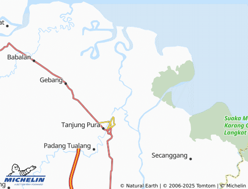 MICHELIN Pematang Cengal Barat map - ViaMichelin