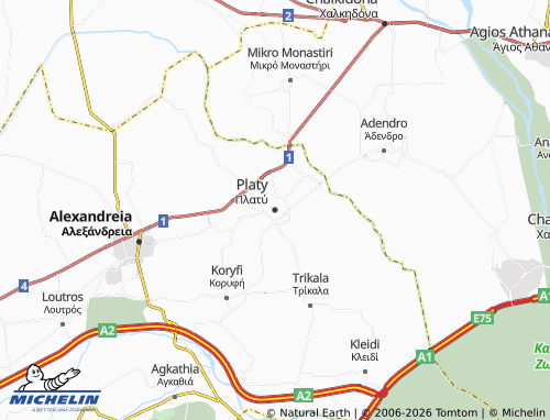 MICHELIN Platy map - ViaMichelin