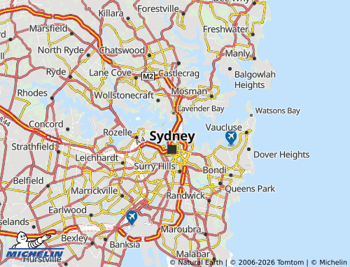Mapa MICHELIN The Rocks - ViaMichelin