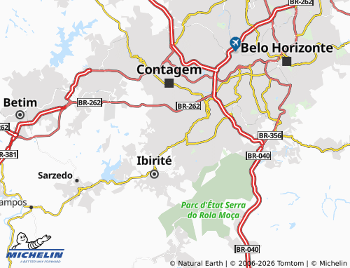 Mappa MICHELIN Túnel de Ibirité - ViaMichelin