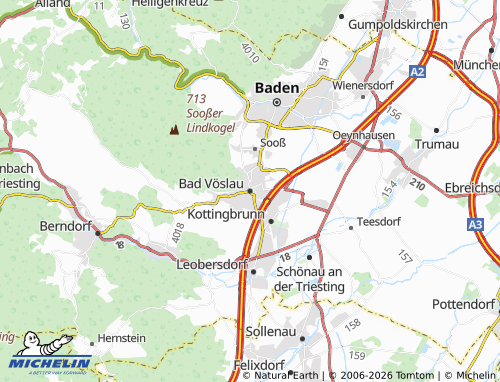 Mapa MICHELIN Bad Vöslau - ViaMichelin