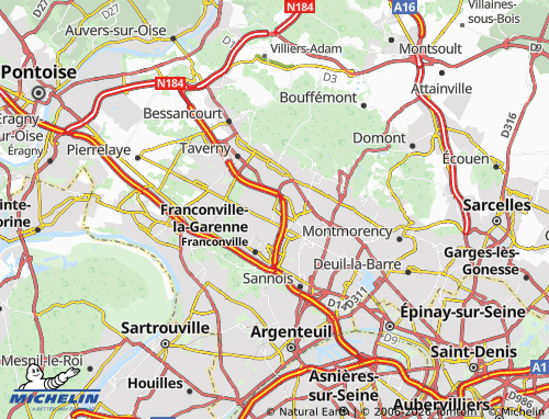 Mapa MICHELIN Le Plessis-Bouchard - ViaMichelin