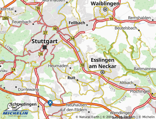 MICHELIN Hedelfingen map - ViaMichelin