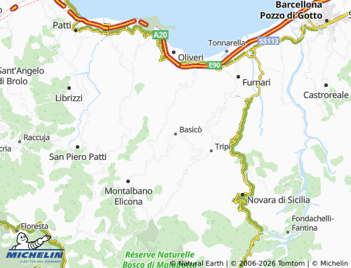 MICHELIN Basicò map - ViaMichelin