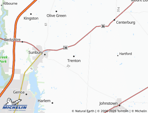 Carte MICHELIN Trenton - ViaMichelin