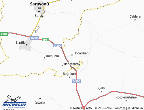 MICHELIN Hocacihan map - ViaMichelin