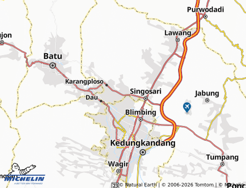 MICHELIN-Landkarte Kepuharjo - ViaMichelin
