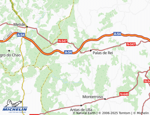 Carte MICHELIN Curbián (San Martiño) - ViaMichelin
