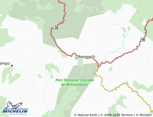 Mapa MICHELIN Basaseachi - ViaMichelin
