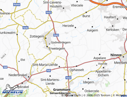 MICHELIN-Landkarte Wijnhuize - ViaMichelin