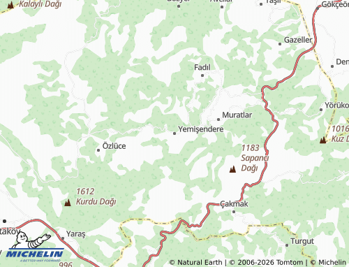 MICHELIN Yemişendere map - ViaMichelin