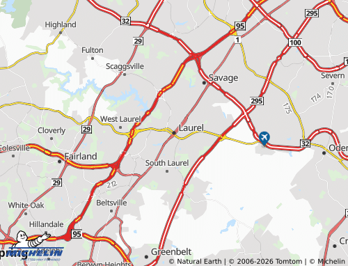 Mappa MICHELIN Laurel - ViaMichelin