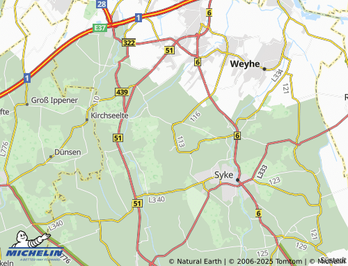 MICHELIN Ristedt map - ViaMichelin