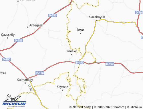 MICHELIN Ekmekçi map - ViaMichelin
