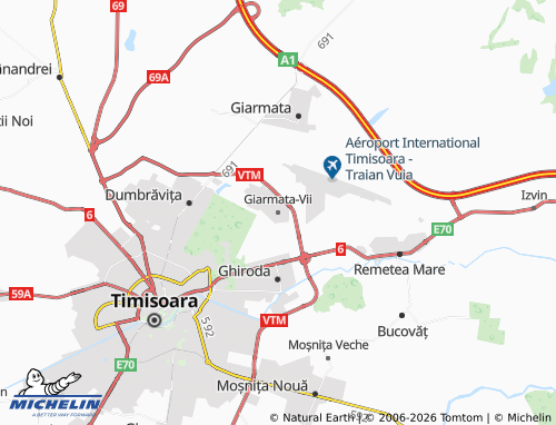 MICHELIN-Landkarte Überland - ViaMichelin