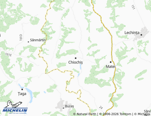 MICHELIN Chiochiș map - ViaMichelin
