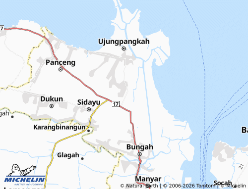 Carte MICHELIN Tanjangawan - ViaMichelin