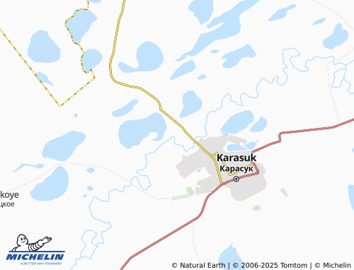 MICHELIN Ozernoye-Titovo map - ViaMichelin
