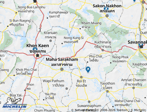 Mapa MICHELIN Changwat Kalasin - ViaMichelin