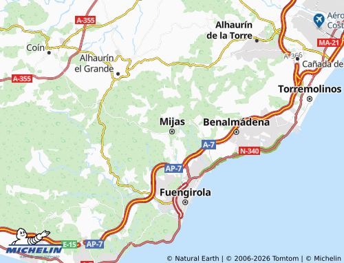 MICHELIN Mijas map - ViaMichelin