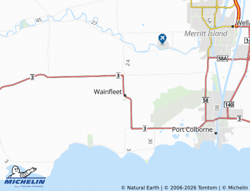 Carte MICHELIN Wainfleet - ViaMichelin