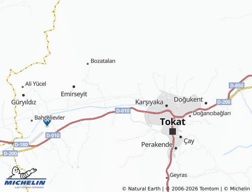 Mapa MICHELIN Akyamaç - ViaMichelin