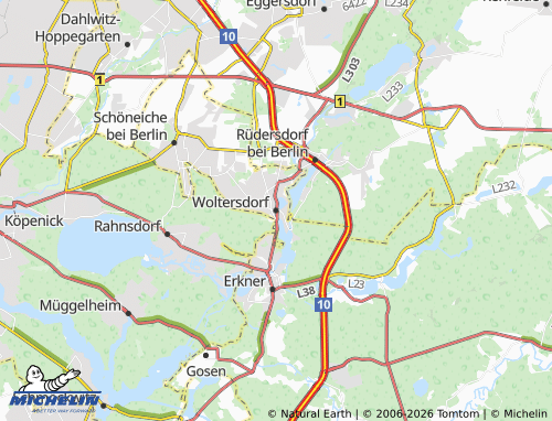 MICHELIN-Landkarte Woltersdorf - ViaMichelin