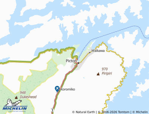 Mapa MICHELIN Shakespeare Bay - ViaMichelin