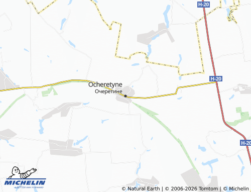 MICHELIN Ocheretyne map - ViaMichelin