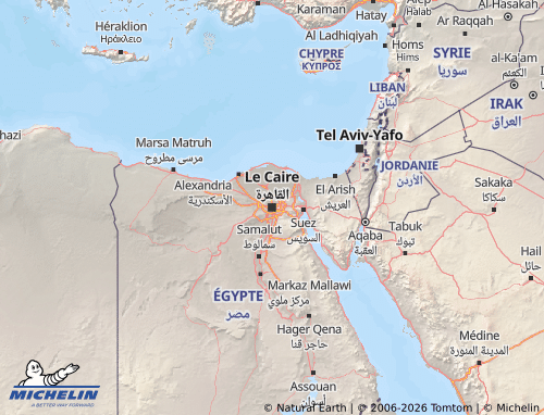 Carte MICHELIN Égypte - ViaMichelin