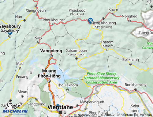 MICHELIN Xaysomboon map - ViaMichelin