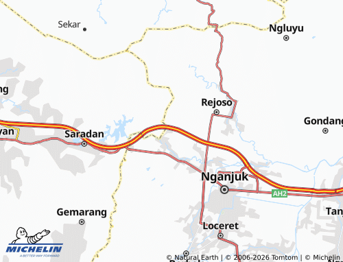 Carte MICHELIN Sukoharjo - ViaMichelin