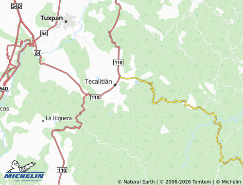 Mapa MICHELIN Real de Minas, Víctor Díaz - ViaMichelin