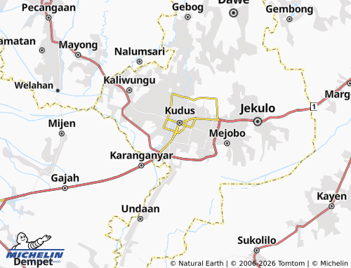Mapa MICHELIN Getas Pejaten - ViaMichelin