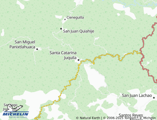 MICHELIN Santa Catarina Juquila map - ViaMichelin